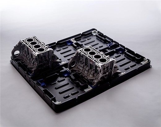 HDPE+TPU运输托盘 塑料汽车配件高承重抗压吸塑托盘