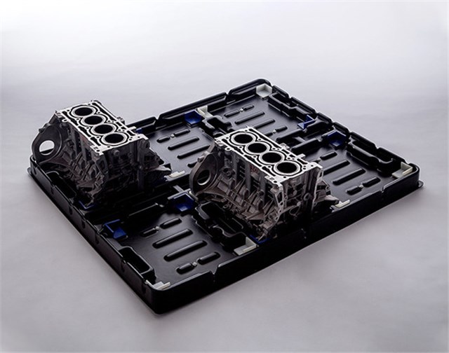 HDPE+TPU运输托盘 塑料汽车配件高承重抗压吸塑托盘