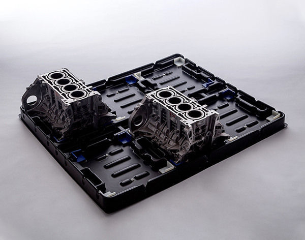 HDPE+TPU运输托盘 塑料汽车配件高承重抗压吸塑托盘